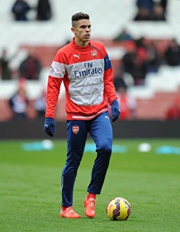 Gabriel Prepares for Arsenal's Clash Against Aston Villa, Premier League 2015