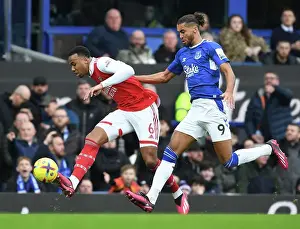 Everton V Arsenal 2022-23 Prints: Gabriel vs Calvert-Lewin: A Premier League Battle at Goodison Park