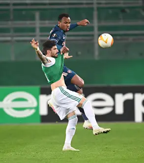Rapid Vienna V Arsenal 2020-21 Prints: Gabriel vs Fountas: Clash in the Europa League - Rapid Vienna vs Arsenal