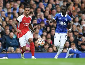 Everton V Arsenal 2023-24 Prints: Gabriel vs. Gueye: Battle for Possession - Everton vs. Arsenal, Premier League 2023-24