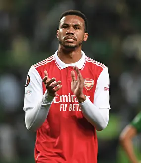 Sporting Lisbon V Arsenal 2022-23 Prints: Gabriel's Appreciation: Arsenal's Standout Moment in Europa League Clash vs Sporting Lisbon
