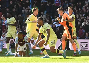 Gabriel's Celebration: Arsenal Secures Win Against Aston Villa in Premier League