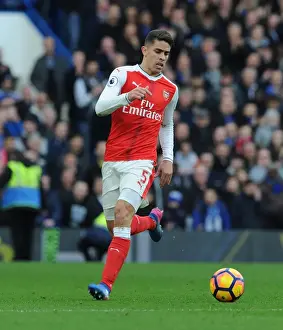 Chelsea V Arsenal 2016-17 Prints: Gabriel's Disappointing Day: Chelsea Crushes Arsenal 3-1 in Premier League (February 4)