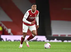 Gabriel's Impressive Display: Arsenal vs Leicester City at Empty Emirates Stadium, Premier League 2020-21