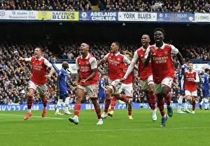 Chelsea V Arsenal 2022-23 Prints: Gabriel's Last-Minute Stunner: Arsenal Snatch Dramatic Victory Over Chelsea (2022-23)