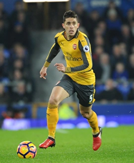 Everton V Arsenal 2016-17 Prints: Gabriel's Showdown: Everton vs Arsenal
