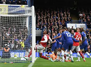 Chelsea V Arsenal 2022-23 Prints: Gabriel's Stunning Goal: Arsenal Triumphs Over Chelsea in the Premier League 2022-23