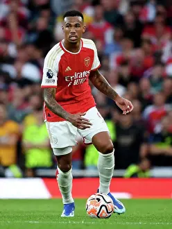 Arsenal V Manchester City 2023-24 Prints: Gabriel's Supremacy: Arsenal's Defensive Masterclass vs Manchester City