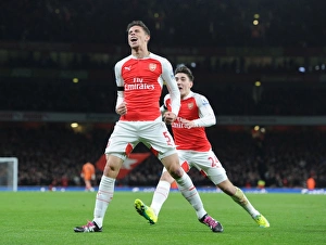 Arsenal V Bournemouth 2015-16 Prints: Gabriel's Thrilling Goal: Arsenal vs. Bournemouth (2015-16)