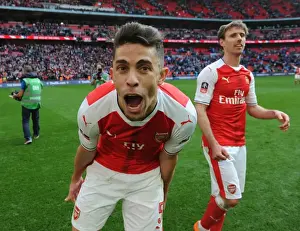 Arsenal V Manchester City - FA Cup 1/2 Final 2017 Prints: Gabriel's Triumph: Arsenal's FA Cup Semi-Final Victory over Manchester City