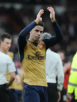Bournemouth V Arsenal 2015-16 Prints: Gabriel's Triumph: Arsenal's Victory over Bournemouth in the Premier League