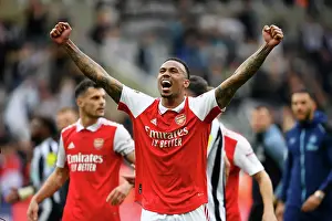 Newcastle United V Arsenal 2022-23 Prints: Gabriel's Victory: Arsenal Secures Premier League Win Against Newcastle United