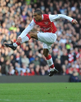 Gael Clichy in Action for Arsenal Against Aston Villa, 1:1 Barclays Premier League Match, Emirates Stadium, 1st March 2008