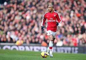 Images Dated 31st January 2009: Gael Clichy in Action: Arsenal vs. West Ham United, 0:0, Barclays Premier League