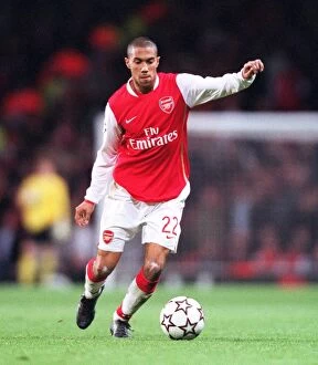 Images Dated 24th November 2006: Gael Clichy in Action: Arsenal's 3:1 Victory over Hamburg in the UEFA Champions League