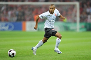 Standard Liege V Arsenal 2009-10 Prints: Gael Clichy in Action: Arsenal's Win Against Standard Liege