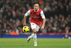 Arsenal V Manchester City 2010-11 Prints: Gael Clichy (Arsenal). Arsenal 0: 0 Manchester City. Barclays Premier League