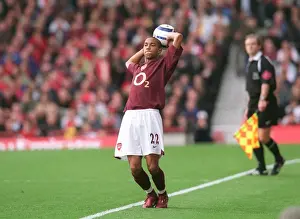 Arsenal V Man City 2005-6 Prints: Gael Clichy (Arsenal). Arsenal 1: 0 Manchester City. FA Premier League