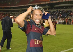 Gael Clichy (Arsenal) celebrates after the match