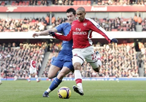 Arsenal V Portsmouth 2008-09 Prints: Gael Clichy (Arsenal) David Nugent (Portsmouth)