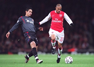 Arsenal v CSKA Moscow 2006-07 Collection: Gael Clichy (Arsenal) Dudu (CSKA)