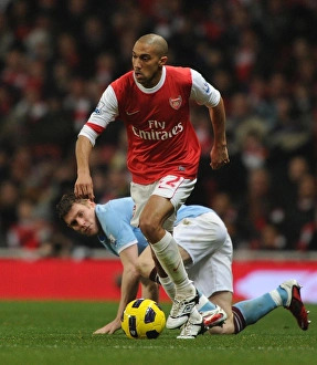 Gael Clichy (Arsenal) James Milner (Man City). Arsenal 0: 0 Manchester City