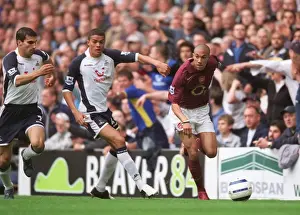 Gael Clichy (Arsenal) Jermaine Jenas and Paul Stalteri (Tottenham)