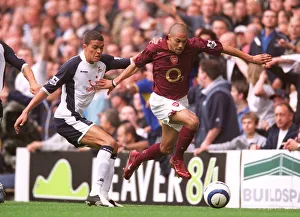 Images Dated 29th October 2005: Gael Clichy (Arsenal) Jermaine Jenas (Tottenham)