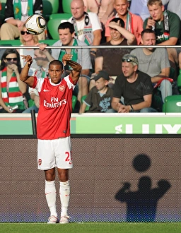Legia Warsaw V Arsenal 2010-11 Prints: Gael Clichy (Arsenal). Legia Warsaw 5: 6 Arsenal, Wojska Polskiego, Warsaw