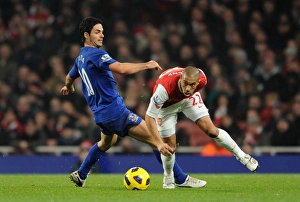 Gael Clichy (Arsenal) Mikel Arteta (Everton). Arsenal 2:1 Everton. Barclays Premier League Gael Clichy (Arsenal) Mikel Arteta (Everton). Arsenal 2:1 Everton. Barclays Premier League
