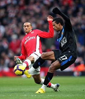 Images Dated 31st January 2010: Gael Clichy (Arsenal) Nani (Man Utd). Arsenal 1: 3 Manchester United. Barclays Premier League