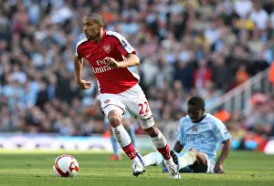 Arsenal V Manchester City 2008-09 Prints: Gael Clichy (Arsenal) Shaun Wright-Phillips (Man City)