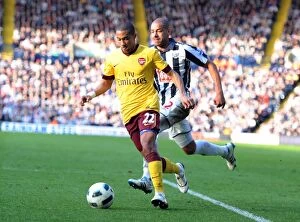 Images Dated 19th March 2011: Gael Clichy (Arsenal) Steven Reid (WBA). West Bromwich Albion 2: 2 Arsenal