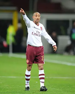 AC Milan V Arsenal 2007-8 Prints: Gael Clichy and Arsenal's 2-0 Victory Over AC Milan in Champions League 2008