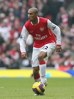 Arsenal V Tottenham 2007-8 Prints: Gael Clichy: Arsenal's Hero in a 2:1 Victory Over Tottenham Hotspur