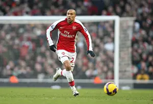 Arsenal V Portsmouth 2008-09 Prints: Gael Clichy Celebrates Arsenal's 1-0 Win Over Portsmouth