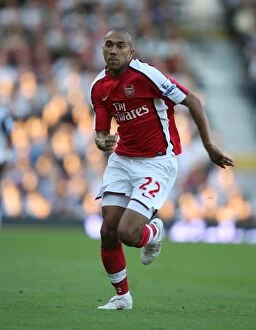 Images Dated 26th September 2009: Gael Clichy: The Decisive Moment at Craven Cottage - Arsenal's 1-0 Victory over Fulham