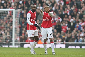 Arsenal v Tottenham 2007-8 Collection: Gael Clichy and William Gallas (Arsenal)