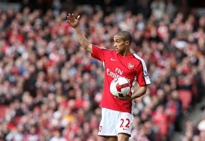 Images Dated 14th March 2009: Gael Clichy's Brilliant Performance Leads Arsenal to 4-0 Victory over Blackburn Rovers