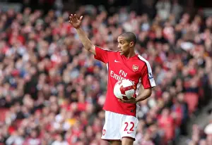 Arsenal V Blackburn Rovers 2008-9 Prints: Gael Clichy's Brilliant Performance Leads Arsenal to 4-0 Victory over Blackburn Rovers