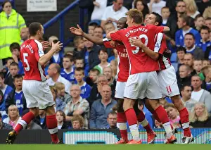 Everton V Arsenal 2009-10 Prints: Gallas Hat-Trick: Arsenal's Dominant 6-1 Victory Over Everton (2009)