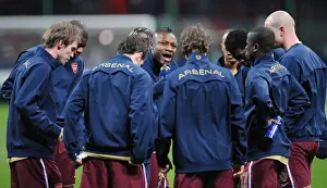 AC Milan V Arsenal 2007-8 Prints: Gallas Rallies Arsenal: 0-2 Victory Over AC Milan in Champions League
