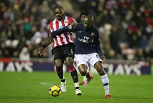 Sunderland V Arsenal 2009-10 Prints: Gallas Shuts Down Bent: Arsenal's 1-0 Victory at Sunderland, 2009