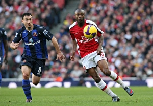 Arsenal V Sunderland 2008-9 Prints: Gallas vs. Malbranque: Stalemate at Emirates