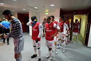 Arsenal v Newcastle United 2010-11 Collection: Geal Clichy (Arsenal) in the players tunnel. Arsenal 0: 1 Newcastle United