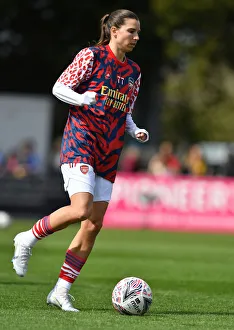 Gear Up: Tobin Heath's Focused Moment Before Arsenal Women's FA Cup Semi-Final Showdown Against Chelsea Women