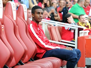 Gedion Zelalem on the Arsenal Bench: Arsenal vs. Tottenham Hotspur, Premier League 2013-14