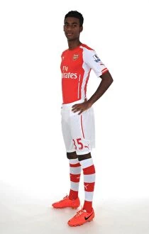 Arsenal Photocall 2014/15 Collection: Gedion Zelalem at Arsenal FC: 2014-15 Photocall
