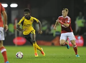 Images Dated 20th September 2016: Gedion Zelalem (Arsenal) Matty Fryatt (Forest)