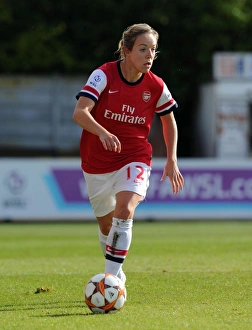 Arsenal Ladies V Barcelona 2012-13 Prints: Gemma Davison in Action: Arsenal Ladies vs